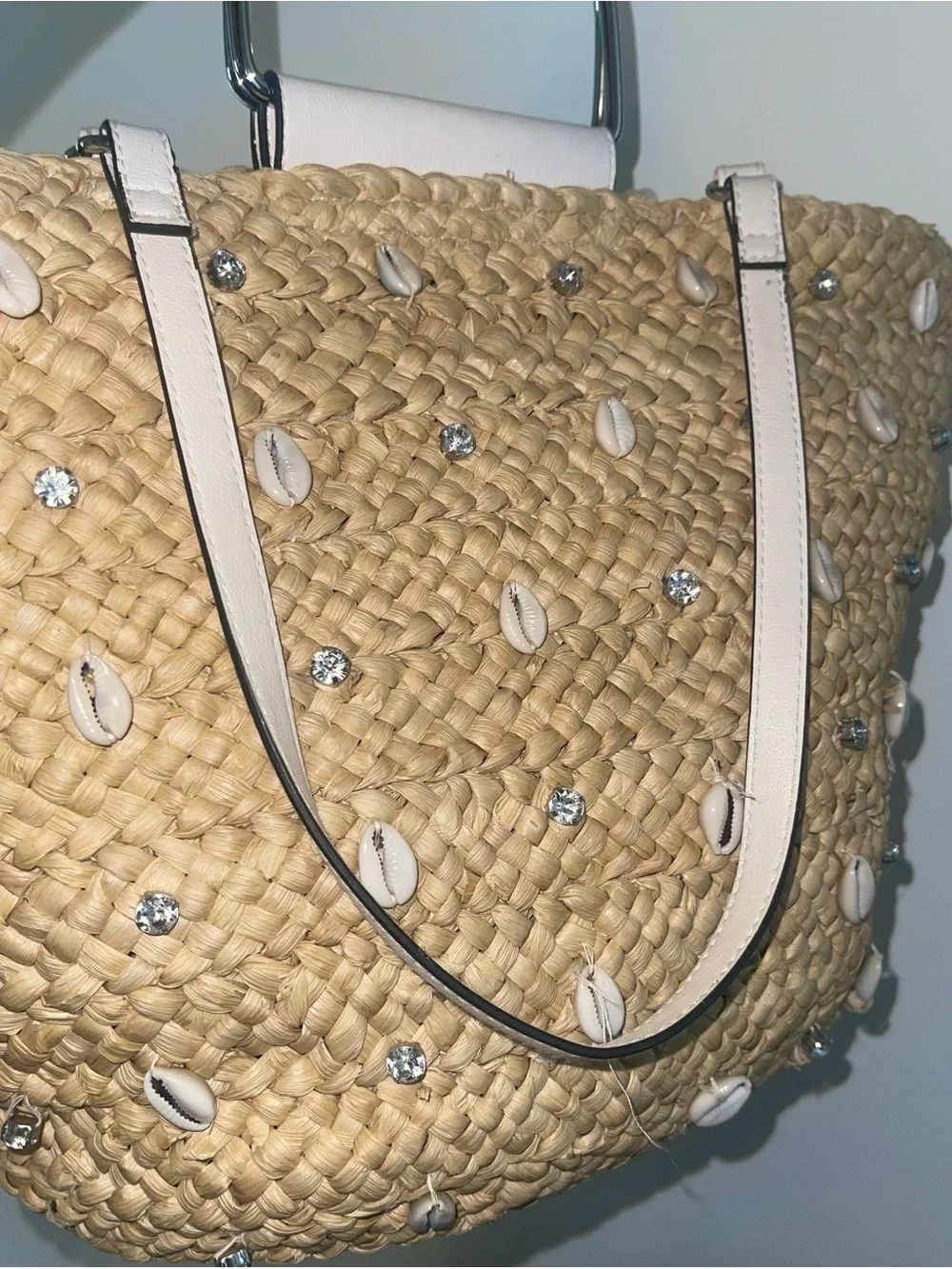 I.N.C International Concept Straw Hobo Tote.